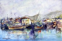 Momin Waseem, 10 x 14 Inch, Water Color on Paper, Seascape Painting, AC-MW-011